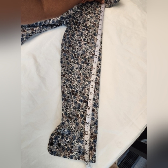 Matinique Grey Blue Floral Long Sleeve Men's Shirt. 100% cotton. Size L - Picture 12 of 14